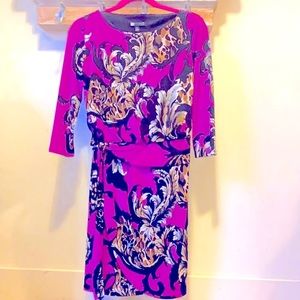 Carol Little Business Dress in Magenta, Size 4